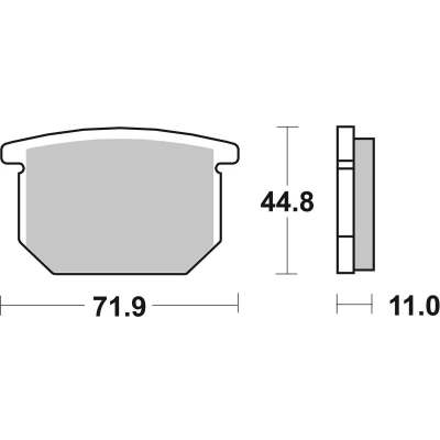 Image de TRW Organic Allround MCB501 Jeu de plaquettes frein
