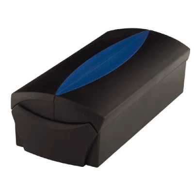 Image de HAN 2000 34, boîte à carte de visite VIP, pro pour 500 cartes visite, finition soignée, étui Go Vip inclus, onglet et séparateur variable, noir bleu