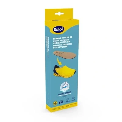 Image de Scholl Solette Antistatiche in Memory Cushion per Evoflex, Semelle Mixte, Beige, 39 EU