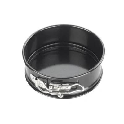 Image de Tala Moule à charnière rond en acier carbone de calibre professionnel avec revêtement anti adhésif Eclipse Premium Base amovible Idéal pour gâteaux, tartes et cheesecakes 18 cm