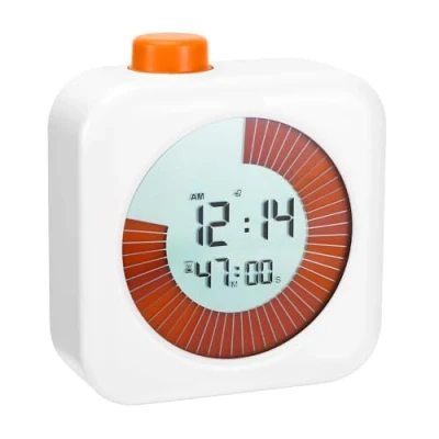 Image de Gowkeey Minuteur Visuel Numérique, Compte à rebours de 60 Minutes, Chronometre et Compte, Rebours, d&#039;examen, Timer Enfant, Analogique Visuel, Outil Gestion du Temps