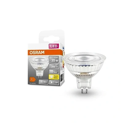 Image de OSRAM LED Spot MR16 GL 35 Lampe de réflecteur dirigée par Niedervolt, Retrofit Sockel Gu53, 43W, 396LM, 2700K, lumière blanche chaude, longue durée vie, pas temps d&#039;échauffement
