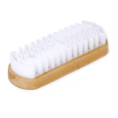 Image de Ogquaton Brosse de nettoyage pour daim et nubuck en cuir PU chaussures/bottes/sacs, accessoires pratiques populaires