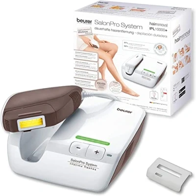 Image de Beurer IPL 10000+ Appareil d&#039;Epilation Semi Permanente à Lumière Pulsée Epilateur Testé cliniquement Zone d’application XXL Cartouche de 250 000 impulsions lumineuses