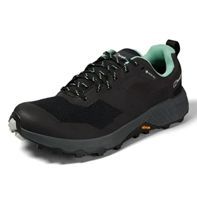 Image de Berghaus Chaussures Trailway Active GORE TEX pour Femme, Noir/Vert, 39.5