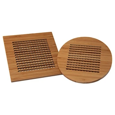 Image de Totally Bamboo BA206626 Set de 2 dessous plat en bambou 20 x cm et Ø20