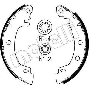 Image de Jeu de mâchoires frein à disque METELLI 53 0353