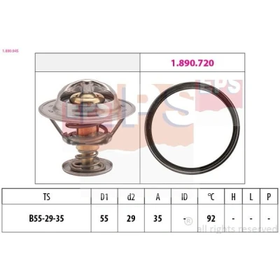 Image de FACET 7.8945 Thermostat d&#039;eau 92 55 Made in Italy OE Equivalent sans boîtier AUDI: A4 B8 Avant, Berline, A5 Coupe