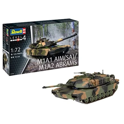 Image de Revell 03346 M1A2 Abrams Tank Kit de maquette à l&#039;échelle 1:72