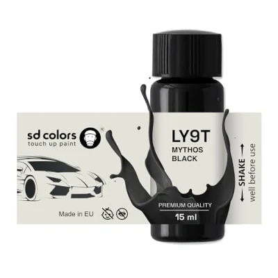 Image de SD COLORS Mythos Black LY9T Peinture de retouche 15 ML Noir