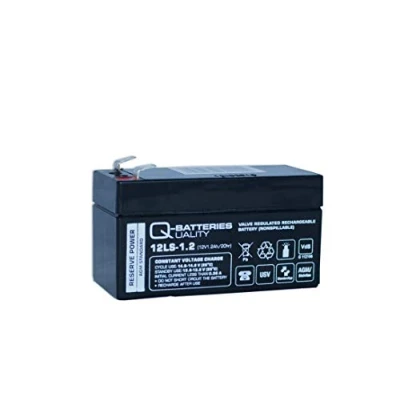 Image de Q Batteries 12LS 1.2 Batterie Plomb Polaire AGM VRLA avec VD 12 V 1,2 Ah