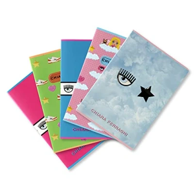 Image de Pigna Lot De 5 Cahiers Clair Ferragni X Pignon F.To A4 Mix Fantasy B