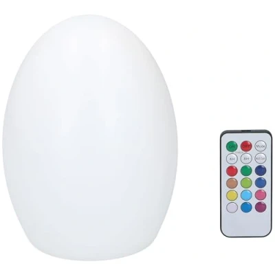 Image de Grundig Lampe de Table LED en Forme d&#039;Œuf RGB à Piles avec Télécommande Différentes Couleurs et Modes d&#039;Éclairage Fonction Minuterie 4 8 Heures