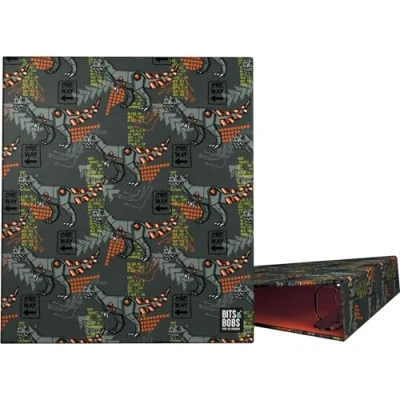 Image de Grafoplás Classeur A4 4 anneaux mixtes 40 mm Rex Bits&amp;Bobs Pop Up Desing Parfait matériel scolaire Couverture rigide en carton Certifié FSC