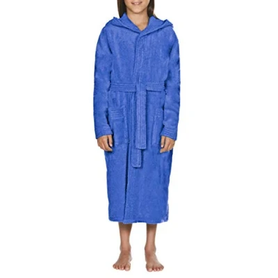 Image de arena Jeunesse, mixte Jr Peignoir Junior Core Soft robe, Bleu roi/blanc, 43623 EU