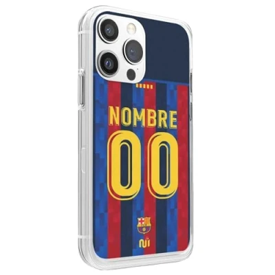 Image de CS Coque Football Barcelone pour iPhone 13 Maillot Domicile du Barça Saison 2022 2023 à Personnaliser avec Nom et Numéro