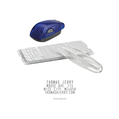 Image de COLOP Stamp Mouse 20 Set, tampon à composer soi même, y compris jeu de caractères et pincette