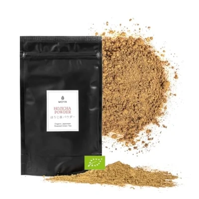 Image de Thé vert torréfié en Poudre Hojicha de Houjicha latte du Japon (100g)