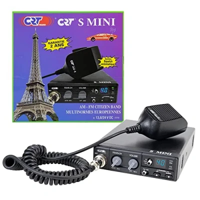 Image de Radio CB CRT S Mini Double Tension, 12/24V, 4W, avec ASQ, AM FM