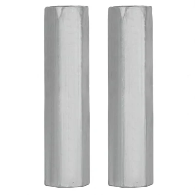 Image de 2pcs M10 * 60 Écrous longs Écrou de tige long couplage hexagonal filetage en acier plaqué zinc