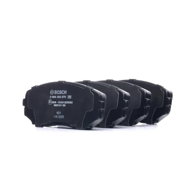 Image de BOSCH 0 986 494 879 Jeu de plaquettes frein Low Metallic contact signal d&#039;usure inclus, avec indicateur tôle anti bruit MAZDA: CX 7