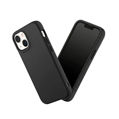 Image de RHINOSHIELD Coque Compatible avec [iPhone 13 Mini] SolidSuit Fine Technologie d&#039;absorption des Chocs et Finition Premium Mate, Contour Objectif Photo Interchangeable Noir Classic