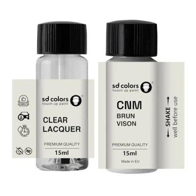 Image de SD COLORS BRUN VISION CNM Peinture de retouche 15 ML pour réparation rayures et éclats Code couleur (peinture + laque)