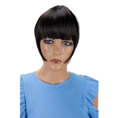 Image de CAISHA Bangs Clip In Extensions Franges Frontales Postiche De Cheveux Brune HF13 2