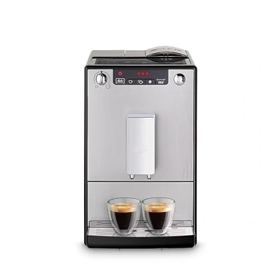 Image de Melitta Solo Noire, Machine à Café Grains avec Broyeur et Système d&#039;Extraction des Arômes, Affichage LED, Mode 1 2 Tasses, Expresso, Automatique, E950 201, 1400W, Noir