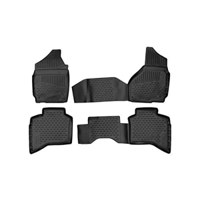 Image de Element Tapis de Sol 3D en Caoutchouc antidérapant pour Dodge Ram 1500 Quad Cab 12 18 Pick up, Noir