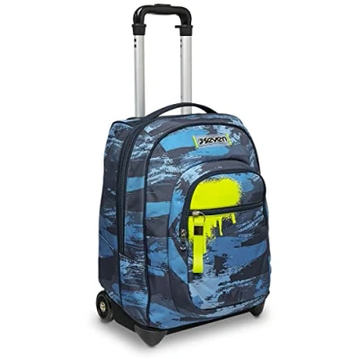 Image de Trolley Scuola Elementare e Medie Bambino Seven WET COLOR BOY, Blau 2 in 1 Zaino mit Cross Over System Tasca Frontale, Fondo Rinforzato Scuola, Viaggio