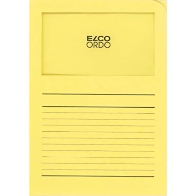 Image de ELCO Ordo&quot;Classico&quot; Chemises à fenêtre Jaune lot de 10 73695.71
