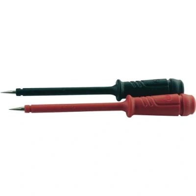 Image de SKS Hirschmann Pruef 2 Set de pointes sonde avec connecteur 4 mm Cat.I Noir/rouge