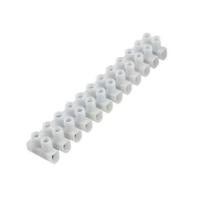 Image de UNITEC Lot de 10 bornes raccordement 12 Broches Utilisable jusqu&#039;à 380 V 1,5 6,0 mm² Transparent