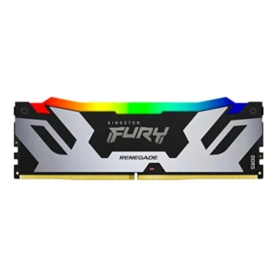 Image de Kingston FURY Renegade Noir RGB XMP 24GB 6400MT/s DDR5 CL16 DIMM Mémoire pour PC de Gamer KF564C16RSA 24