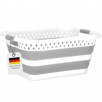 Image de König Design Panier à linge pliable 24 litres et utilisation universelle polyvalent