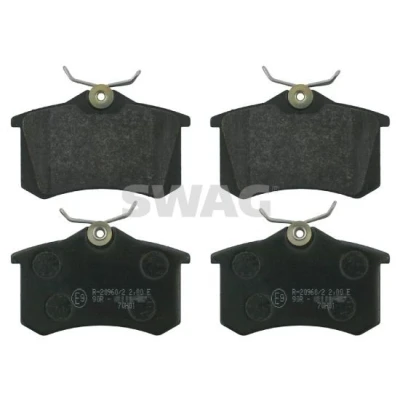 Image de SWAG 30 91 6146 Jeu de plaquettes frein Essieu arrière contact signal d&#039;usure exclu CITROËN: C3 I 3/5 portes, DS3 3 C4 portes