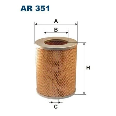 Image de FILTRON AR 351 Filtre à air 197 155 Cartouche filtrante TOYOTA: Land Cruiser Prado 70 SUV, SUV Cabriolet, ISUZU: Midi I Pick up