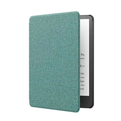 Image de MoKo Coque de Protection Compatible avec 6,8 Pouces Kindle Paperwhite 11e Gén (Modèle 2021), Étui Pliable pour Édition Signature Tablette, Auto Réveil/Veille, Vert