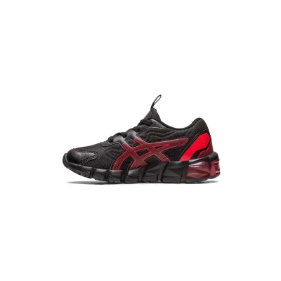 Image de Asics Gelquantum 90 PS Baskets basses pour enfants, Taille: 31.5, Black classic red Matière synthétique / textile