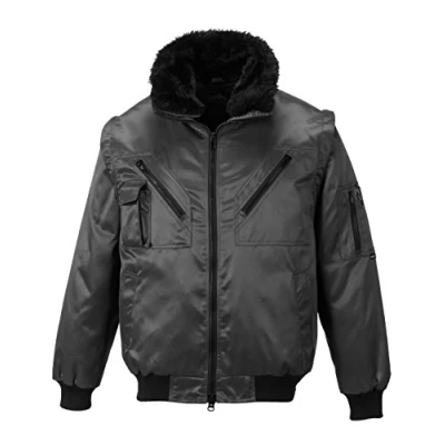 Image de Portwest Blouson Pilot, Couleur: Noir, Taille: 4XL, PJ10BKR4XL