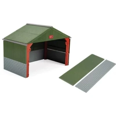 Image de Britains Remise Hangar pour Machines Agricoles, Ferme Tracteur, Compatible avec Les Jouets à l&#039;Échelle 1:32, Convient aux Collectionneurs et Enfants Partir de 3 Ans, 43357, Multicolore, Grand