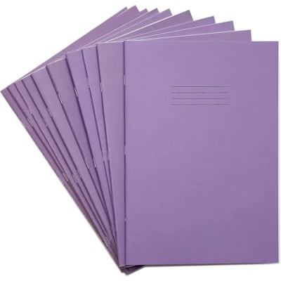 Image de Rhino F8M Lot de 10 cahiers d&#039;exercice 80 pages Violet Format A4