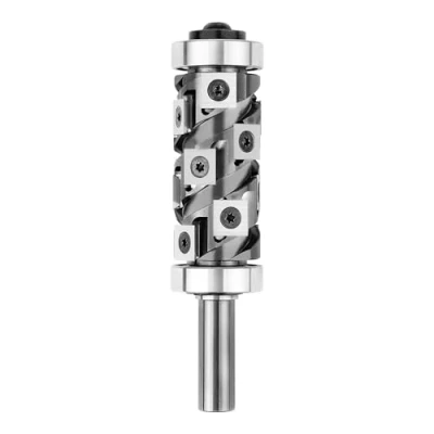 Image de SpeTool Up&amp;Down Fraise à Affleurer Compression a Copier 12mm de Diamètre Tige 32mm Longueur Coupe Affleureuse en carbure tungstène Hélicoïdale Roulement Billes