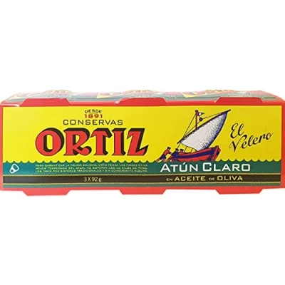 Image de Thon Albacore à l’huile d’olive Pack de 3 unités 92g Ortiz