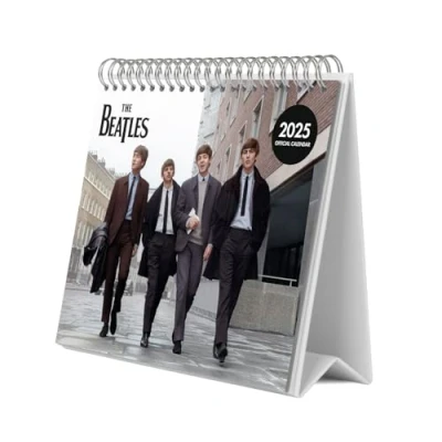 Image de Grupo Erik Calendrier De Bureau 2024/2025 Les Beatles Mensuel 30x60cm Janvier 2025 à Décembre