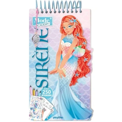 Image de Carnet créatif Mode Academy Sirènes (avec un bracelet): Avec 180 stickers