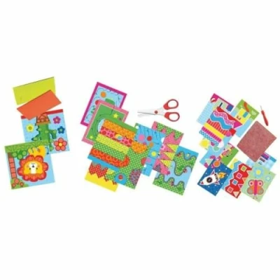 Image de SES Creative 14878 J&#039;apprends à découper, faire des mosaïques et perforer, stimule la motricité jeunes enfants