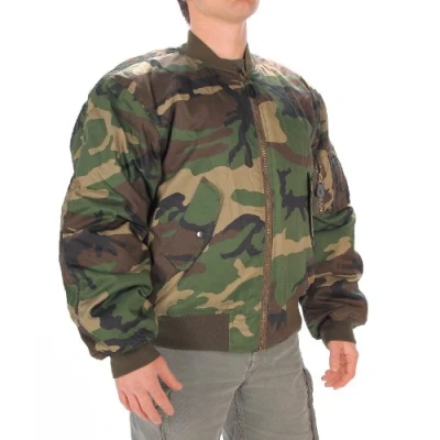 Image de Mil Tec Mixte Blouson Ma1® T/C Woodland Veste, Noir, XXL EU