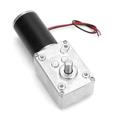 Image de Moteur à Engrenages Vis sans Fin 24 v Vitesse de Torsion Élevée Réduire la Boîte Vitesses Électrique Réversible Arbre 8 Mm(30 tr/min)